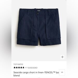 jcrew linen shorts